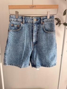 Zara Light Blue Men's Denim Shorts